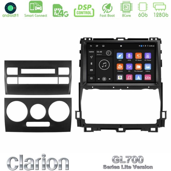 Clarion GL700 Lite Series 8Core Android ClarionOS 6+128GB Toyota Land Cruiser J120 2002-2009 Navigation Multimedia Tablet 9" Με Carplay & Android Auto Clarion GL700 Lite Series 8Core Android ClarionOS 6+128GB Toyota Land Cruiser J120 2002-2009 Navigation Multimedia Tablet 9" Με Carplay & Android Auto