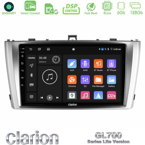 Clarion GL700 Lite Series 8Core Android ClarionOS 6+128GB Toyota Avensis T27 Navigation Multimedia Tablet 9" Με Carplay & Android Auto Clarion GL700 Lite Series 8Core Android ClarionOS 6+128GB Toyota Avensis T27 Navigation Multimedia Tablet 9" Με Carplay & Android Auto