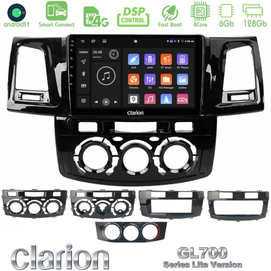 Clarion GL700 Lite Series 8Core Android ClarionOS 6+128GB Toyota Hilux 2007-2016 Navigation Multimedia Tablet 9" Με Carplay & Android Auto Clarion GL700 Lite Series 8Core Android ClarionOS 6+128GB Toyota Hilux 2007-2016 Navigation Multimedia Tablet 9" Με Carplay & Android Auto