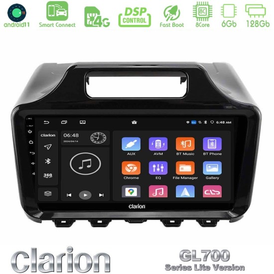 Clarion GL700 Lite Series Toyota iQ 2008 – 2015 8Core Android ClarionOS 6+128GB Navigation Multimedia Tablet 9" Με Carplay & Android Auto Με Carplay & Android Auto