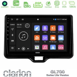 Clarion GL700 Lite Series 8Core Android ClarionOS 6+128GB Toyota Yaris Cross RHD 2020-> (Low Version) Navigation Multimedia Tablet 9" Με Carplay & Android Auto