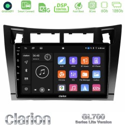 Clarion GL700 Lite Series 8Core Android ClarionOS 6+128GB Toyota Yaris Navigation Multimedia Tablet 9" (Μαύρο Χρώμα) Με Carplay & Android Auto