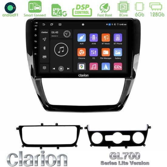 Clarion GL700 Lite Series 8Core Android ClarionOS 6+128GB VW Jetta Navigation Multimedia Tablet 10" Με Carplay & Android Auto