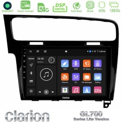 Clarion GL700 Lite Series 8Core Android ClarionOS 6+128GB VW GOLF 7 Navigation Multimedia Tablet 10" Με Carplay & Android Auto
