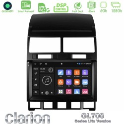 Clarion GL700 Lite Series 8Core Android ClarionOS 6+128GB VW Touareg 2002 – 2010 Navigation Multimedia Tablet 9" Με Carplay & Android Auto