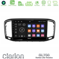 Clarion GL700 Lite Series 8Core Android ClarionOS 6+128GB VW Sharan 2010-2015 Navigation Multimedia Tablet 9" Με Carplay & Android Auto