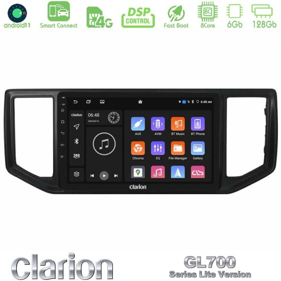 Clarion GL700 Lite Series 8Core Android ClarionOS 6+128GB VW Amarok 2017-2022 Navigation Multimedia Tablet 9" Με Carplay & Android Auto