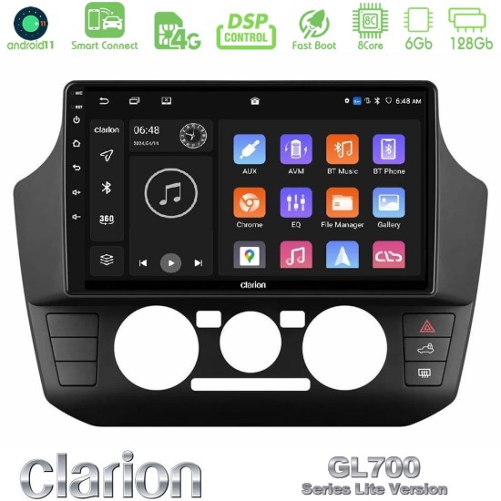 Clarion GL700 Lite Series 8Core Android ClarionOS 6+128GB VW Up/Skoda Citigo/Seat Mii Navigation Multimedia Tablet 9" Με Carplay & Android Auto