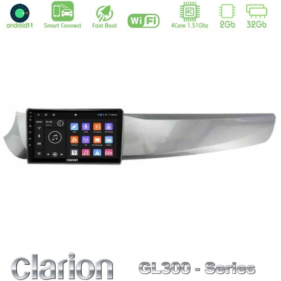 Clarion GL300 Series Alfa Romeo Giulietta 2010-2014 4Core Android ClarionOS 2+32GB Navigation Multimedia Tablet 9" Με Carplay & Android Auto