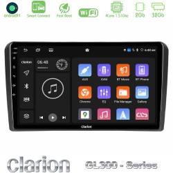 Clarion GL300 Series 4Core Android ClarionOS 2+32GB Audi A3 8P Navigation Multimedia Tablet 9" Με Carplay & Android Auto