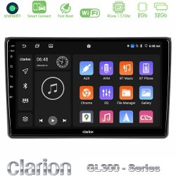 Clarion GL300 Series 4Core Android ClarionOS 2+32GB Audi A4 B7 Navigation Multimedia Tablet 9" Με Carplay & Android Auto