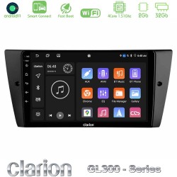 Clarion GL300 Series 4Core Android ClarionOS 2+32GB BMW 3 Series 2006-2011 Navigation Multimedia Tablet 9" Με Carplay & Android Auto