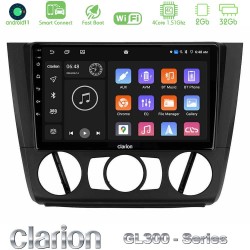 Clarion GL300 Series 4Core Android ClarionOS 2+32GB BMW 1Series E81/E82/E87/E88 (MANUAL A/C) Navigation Multimedia Tablet 9" Με Carplay & Android Auto