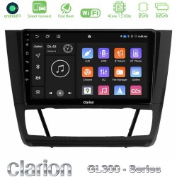 Clarion GL300 Series 4Core Android ClarionOS 2+32GB BMW 1Series E81/E82/E87/E88 (AUTO A/C) Navigation Multimedia Tablet 9" Με Carplay & Android Auto