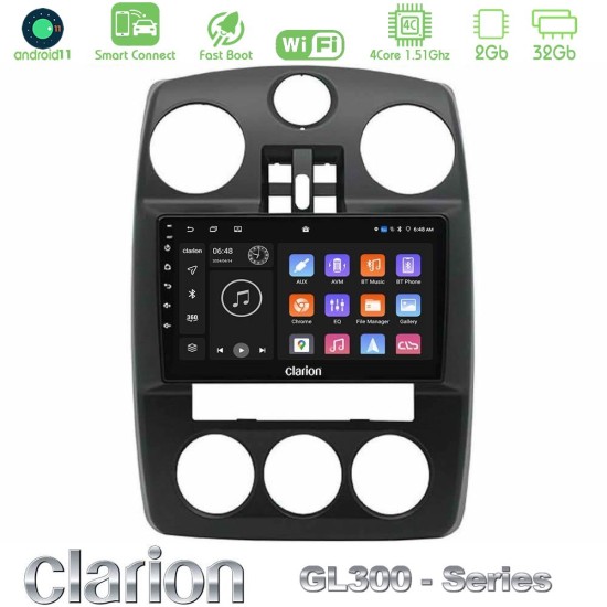 Clarion GL300 Series Chrysler PT-Cruiser 2000-2005 4Core Android ClarionOS 2+32GB Navigation Multimedia Tablet 9" Με Carplay & Android Auto