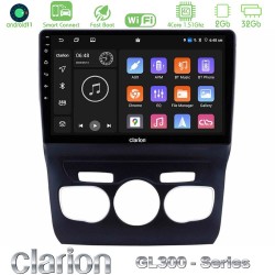 Clarion GL300 Series 4Core Android ClarionOS 2+32GB Citroen C4L Navigation Multimedia Tablet 10" Με Carplay & Android Auto