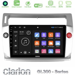 Clarion GL300 Series 4Core Android ClarionOS 2+32GB Citroen C4 2004-2010 Navigation Multimedia Tablet 9" Με Carplay & Android Auto
