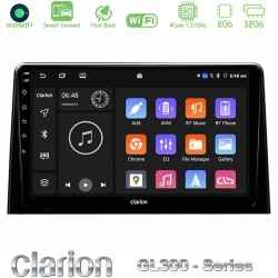 Clarion GL300 Series 4Core Android ClarionOS 2+32GB Peugeot Partner / Citroen Berlingo 2020-> Navigation Multimedia Tablet 10" Με Carplay & Android Auto