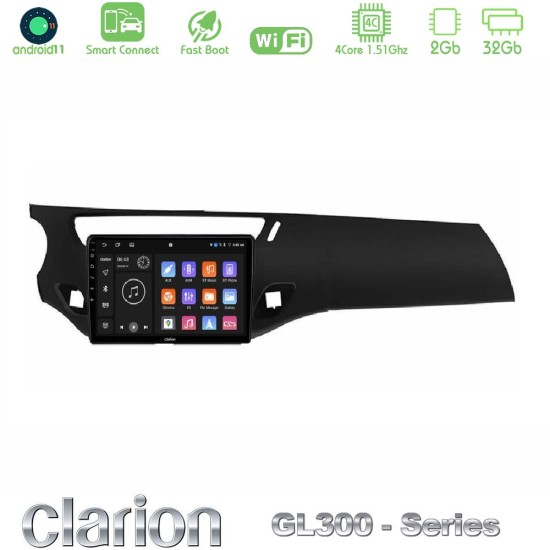 Clarion GL300 Series 4Core Android ClarionOS 2+32GB Citroen C3/DS3 2009-2016 Navigation Multimedia Tablet 9" Με Carplay & Android Auto Clarion GL300 Series 4Core Android ClarionOS 2+32GB Citroen C3/DS3 2009-2016 Navigation Multimedia Tablet 9" Με Carplay & Android Auto