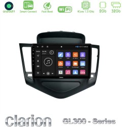 Clarion GL300 Series 4Core Android ClarionOS 2+32GB Chevrolet Cruze 2009-2012 Navigation Multimedia Tablet 9" Με Carplay & Android Auto