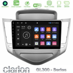 Clarion GL300 Series 4Core Android ClarionOS 2+32GB Chevrolet Cruze 2009-2012 Navigation Multimedia Tablet 9" Με Carplay & Android Auto
