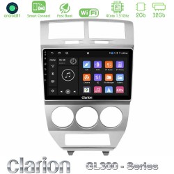 Clarion GL300 Series 4Core Android ClarionOS 2+32GB Dodge Caliber 2006-2011 Navigation Multimedia Tablet 10" Με Carplay & Android Auto
