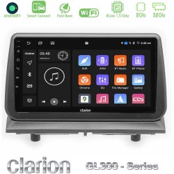 Clarion GL300 Series Dodge Nitro 2007-2011 4Core Android ClarionOS 2+32GB Navigation Multimedia Tablet 9" Με Carplay & Android Auto