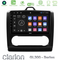 Clarion GL300 Series 4Core Android ClarionOS 2+32GB Ford Focus Auto AC Navigation Multimedia Tablet 9" Με Carplay & Android Auto