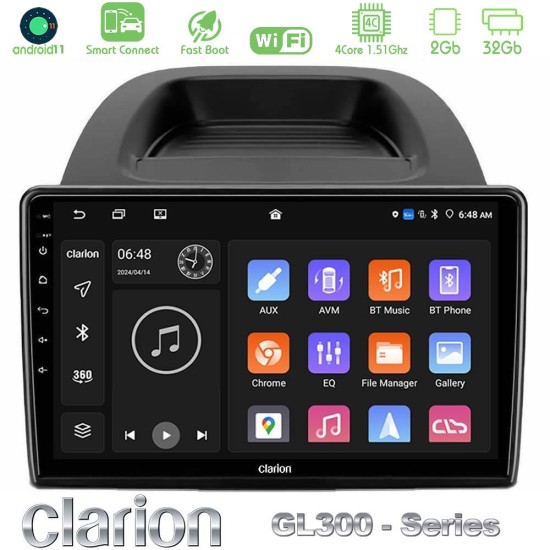 Clarion GL300 Series 4Core Android ClarionOS 2+32GB Ford Ecosport 2018-2020 Navigation Multimedia Tablet 10" Με Carplay & Android Auto