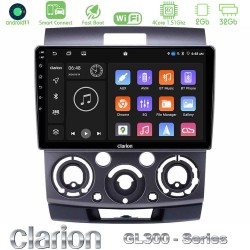 Clarion GL300 Series 4Core Android ClarionOS 2+32GB Ford Ranger/Mazda BT50 Navigation Multimedia Tablet 9" Με Carplay & Android Auto