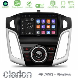 Clarion GL300 Series 4Core Android ClarionOS 2+32GB Ford Focus 2012-2018 Navigation Multimedia Tablet 9" Με Carplay & Android Auto Clarion GL300 Series 4Core Android ClarionOS 2+32GB Ford Focus 2012-2018 Navigation Multimedia Tablet 9" Με Carplay & Android Auto