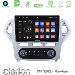 Clarion GL300 Series 4Core Android ClarionOS 2+32GB Ford Mondeo 2007-2011 (Auto A/C) Navigation Multimedia Tablet 10" Με Carplay & Android Auto