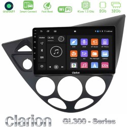 Clarion GL300 Series 4Core Android ClarionOS 2+32GB Ford Focus 1999-2004 Navigation Multimedia Tablet 9" Με Carplay & Android Auto