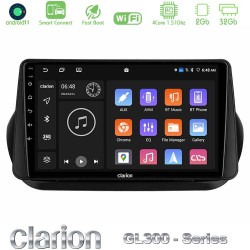 Clarion GL300 Series 4Core Android ClarionOS 2+32GB Fiat Fiorino/Citroen Nemo/Peugeot Bipper Navigation Multimedia Tablet 10" Με Carplay & Android Auto