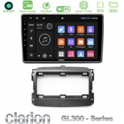 Clarion GL300 Series 4Core Android ClarionOS 2+32GB Fiat 500L Navigation Multimedia Tablet 10" Με Carplay & Android Auto