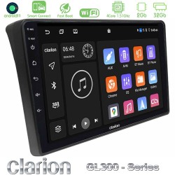 Clarion GL300 Series 4Core Android ClarionOS 2+32GB Fiat Ducato/Citroen Jumper/Peugeot Boxer Navigation Multimedia Tablet 9" Με Carplay & Android Auto