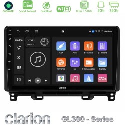 Clarion GL300 Series 4Core Android ClarionOS 2+32GB Honda Jazz 2021-2025 Navigation Multimedia Tablet 9" Με Carplay & Android Auto