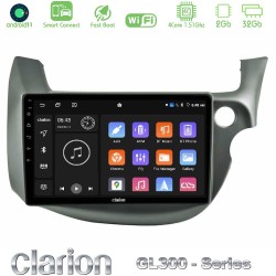 Clarion GL300 Series 4Core Android ClarionOS 2+32GB Honda Jazz (Fit) 2009-2013 RHD Navigation Multimedia Tablet 10" Με Carplay & Android Auto