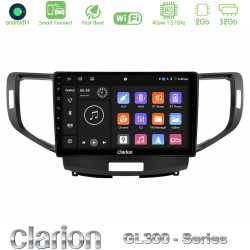 Clarion GL300 Series 4Core Android ClarionOS 2+32GB Honda Accord 2008-2015 Navigation Multimedia Tablet 9" Με Carplay & Android Auto