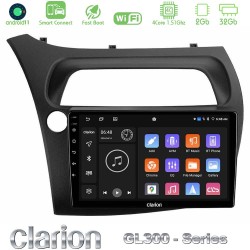 Clarion GL300 Series 4Core Android ClarionOS 2+32GB Honda CiviC Hatchback 2006-2011 Navigation Multimedia Tablet 9" Με Carplay & Android Auto