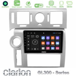 Clarion GL300 Series 4Core Android ClarionOS 2+32GB Hummer H2 2008-2009 Navigation Multimedia Tablet 9" Με Carplay & Android Auto