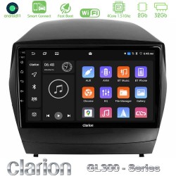 Clarion GL300 Series 4Core Android ClarionOS 2+32GB Hyundai IX35 Auto A/C Navigation Multimedia Tablet 9" Με Carplay & Android Auto