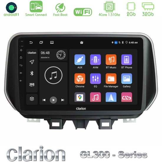 Clarion GL300 Series 4Core Android ClarionOS 2+32GB Hyundai ix35 Navigation Multimedia Tablet 10" Με Carplay & Android Auto Clarion GL300 Series 4Core Android ClarionOS 2+32GB Hyundai ix35 Navigation Multimedia Tablet 10" Με Carplay & Android Auto