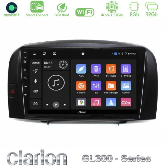 Clarion GL300 Series 4Core Android ClarionOS 2+32GB Hyundai Sonata 2005-2009 Navigation Multimedia Tablet 10" Με Carplay & Android Auto