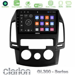 Clarion GL300 Series 4Core Android ClarionOS 2+32GB Hyundai i30 2007-2012 Manual A/C Navigation Multimedia Tablet 9" Με Carplay & Android Auto