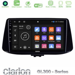 Clarion GL300 Series 4Core Android ClarionOS 2+32GB Hyundai i30 Navigation Multimedia Tablet 9" Με Carplay & Android Auto