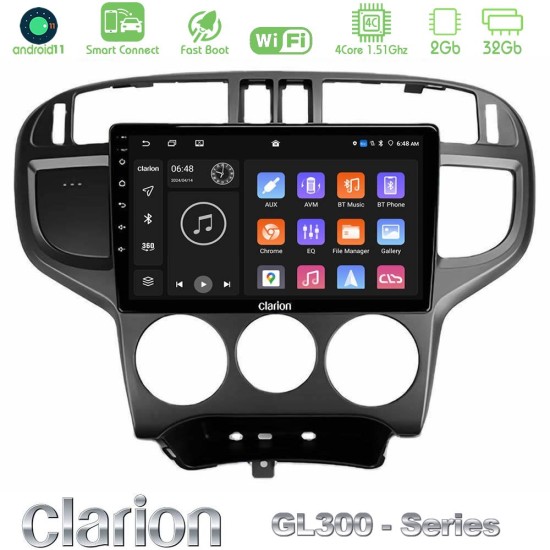 Clarion GL300 Series 4Core Android ClarionOS 2+32GB Hyundai Matrix 2001-2010 Navigation Multimedia Tablet 9" Με Carplay & Android Auto