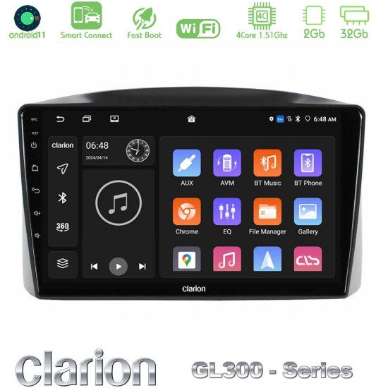 Clarion GL300 Series Jeep Grand Cherokee 2005-2007 4Core Android ClarionOS 2+32GB Navigation Multimedia Tablet 10" Με Carplay & Android Auto Με Carplay & Android Auto