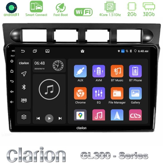 Clarion GL300 Series Kia Picanto 2004-2007 4Core Android ClarionOS 2+32GB Navigation Multimedia Tablet 9" Με Carplay & Android Auto