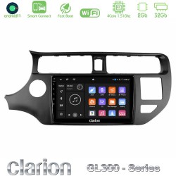 Clarion GL300 Series 4Core Android ClarionOS 2+32GB Kia Rio 2011-2015 Navigation Multimedia Tablet 9" Με Carplay & Android Auto